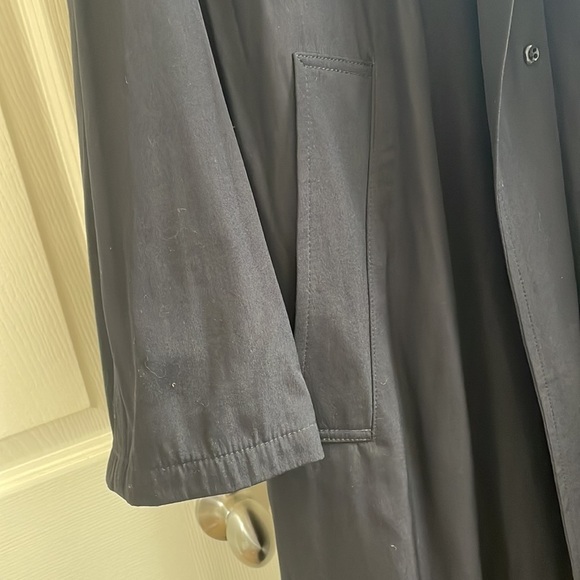 HUGO Boss - Academia Virgin Wool Blend Classic Trench Coat -Starliner BlacKLarge - Picture 6 of 16